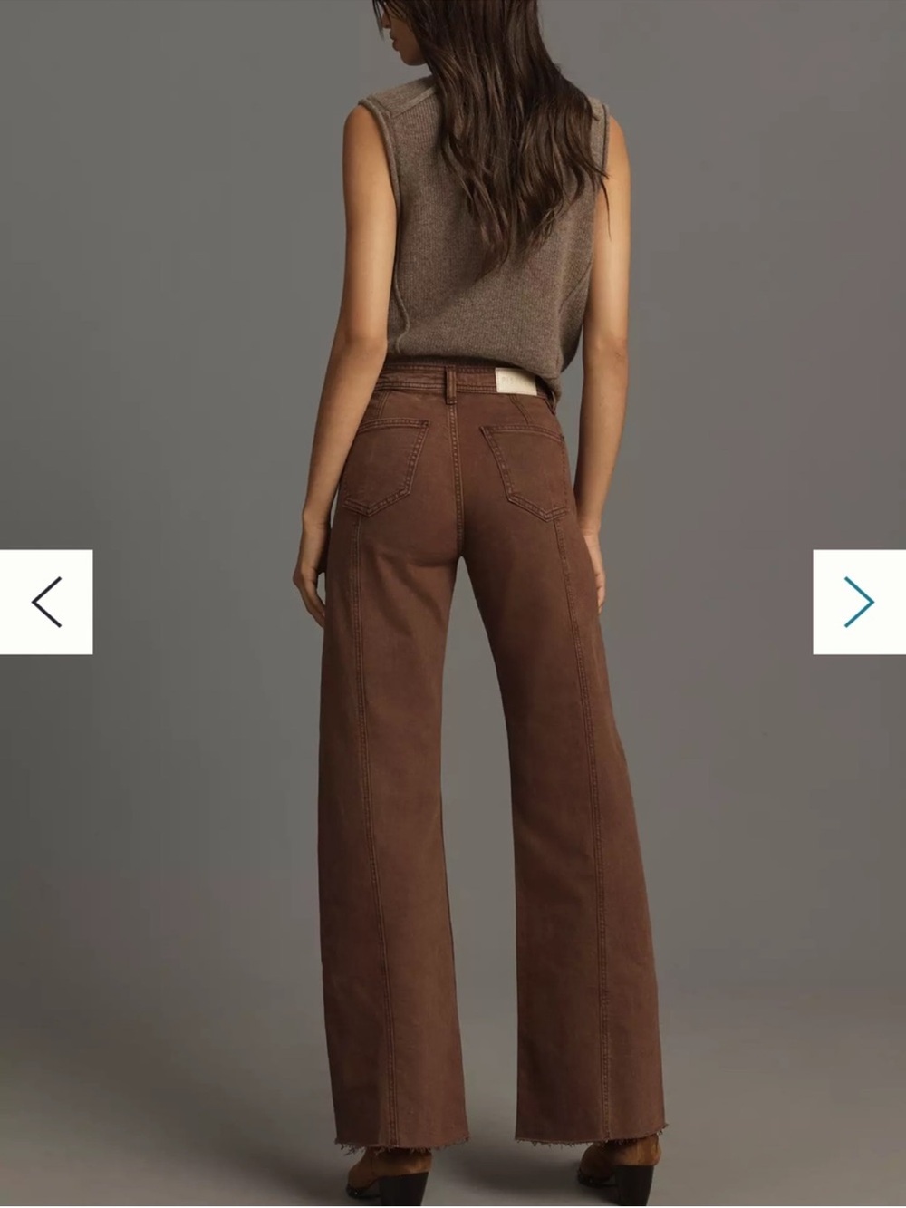 Pistola Penny seamed wide leg